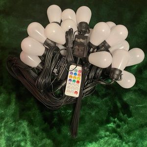 Colored patio light